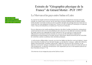 Extraits de “Géographie physique de la France” de Gérard Mottet