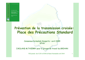 Prévention de la transmission croisée - CCLIN Paris-Nord