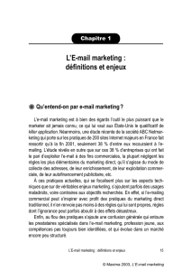 L`E-mail marketing : définitions et enjeux
