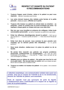 Charte Bientraitance - Clinique de Champigny
