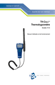 Indoor Air Quality TH-Calc Thermohygrometer Model 7415