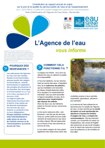 L`Agence de l`eau - Service Eau France