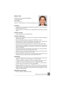 Télécharger le CV en français - Conseil d`Analyse Economique