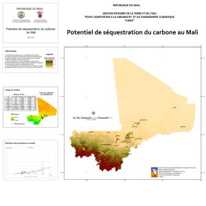 Potentiel de séquestration du carbone au Mali