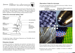 Expérience n° : 1 Titre : "La levure" Domaine : Microbiologie