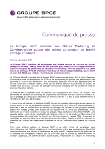 Le Groupe BPCE mobilise ses filières Marketing et Communication
