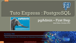 Tuto Express : PostgreSQL