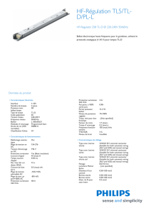 Product Leaflet: Ballast électronique haute - Cebeo e-shop