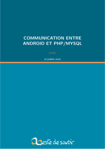communication entre android et php/mysql
