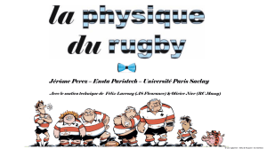 La physique du rugby