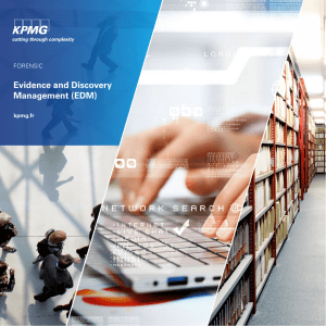 KPMG - Forensic - Evidence and Discovery Management (EDM)