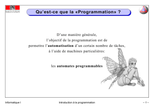 introduction a la programmation