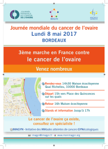 le cancer de l`ovaire - Club de la Presse de Bordeaux