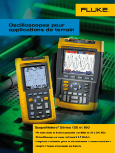 Oscilloscopes pour applications de terrain