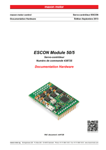 ESCON Module 50/5 Documentation Hardware