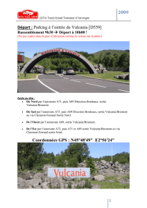2009 Départ : Parking à l`entrée de Vulcania [D559] Coordonnées