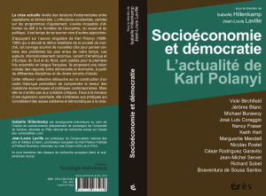 Socioéconomie et démocratie L`actualité de Karl Polanyi