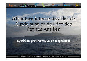 Crustal structure of Guadeloupe Islands and the Lesser Antilles Arc