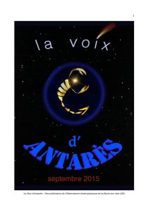 VA Sept 2015 - Observatoire d`Astrophysique du Club Antarès