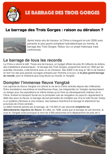 Séance 3 / Le barrage des Trois Gorges