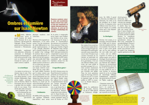 Ombres et lumière sur Isaac Newton