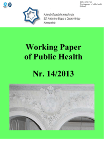 Working Paper of Public Health Nr. 14/2013