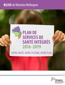 Plan De Services De Santé Intégrés 2016-2019