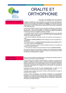 Oralité - Fédération Nationale des Orthophonistes