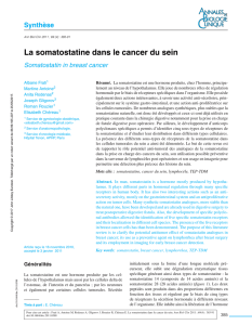 La somatostatine dans le cancer du sein