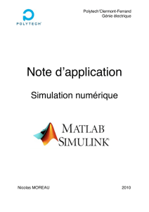 Note d`application simulation numérique