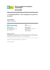 Revue européenne des migrations internationales, vol. 22