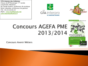 Concours AGEFA PME 2013/2014