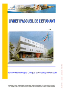 Service Hématologie Clinique et Oncologie Médicale