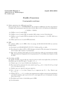 Feuille d`exercices
