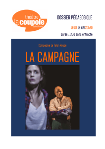 Dossier Pédagogique La Campagne - Théâtre La Coupole à Saint