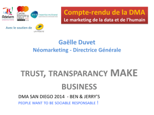 trust, transparancy MAKE business