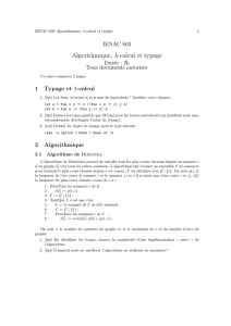 Algorithmique, λ-calcul et typage