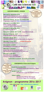 Avignon - programme 2016-2017