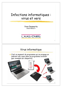 Infections informatiques : virus et vers
