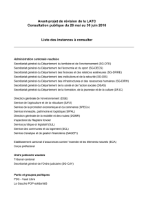 Liste des destinataires - Association de Communes Vaudoises (AdCV)
