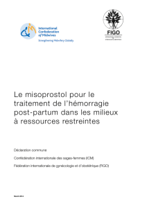 ICM-FIGO Joint Statement French - International Federation of