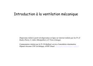 Introduction à la ventilation mécanique