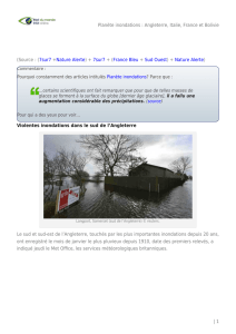 Planète inondations : Angleterre, Italie, France et Bolivie | 1 (Source