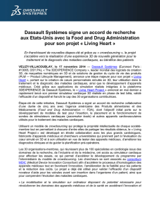 Dassault Systèmes signe un accord de recherche aux Etats