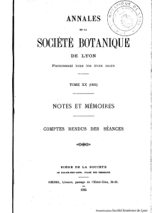 societe botaniqu e - Société linnéenne de Lyon
