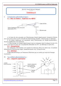 Cours sur l`effet photoélectrique en version pdf - E