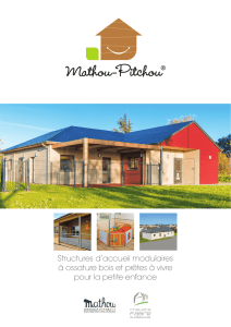 Structures d`accueil modulaires à ossature bois et prêtes à vivre