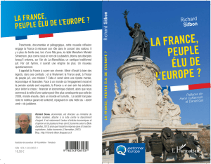 LA FRANCE, PEUPLE ÉLU DE L`EUROPE ?