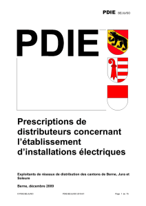 Prescriptions PDIE BE/JO/SO édition 2010