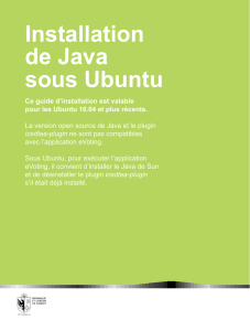 Installation de Java sous Ubuntu